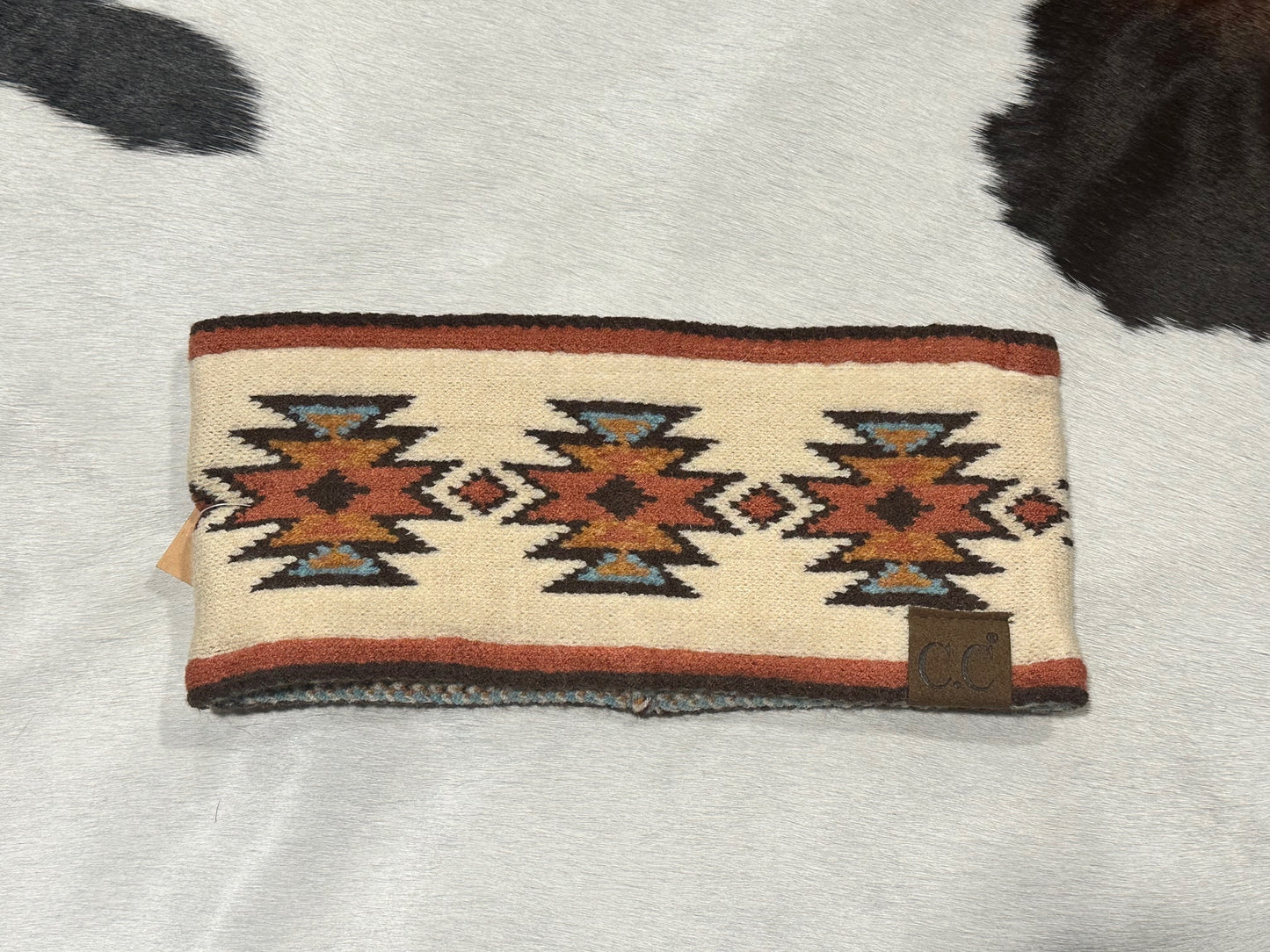 CC Beanie Southwestern Pattern Head Wrap