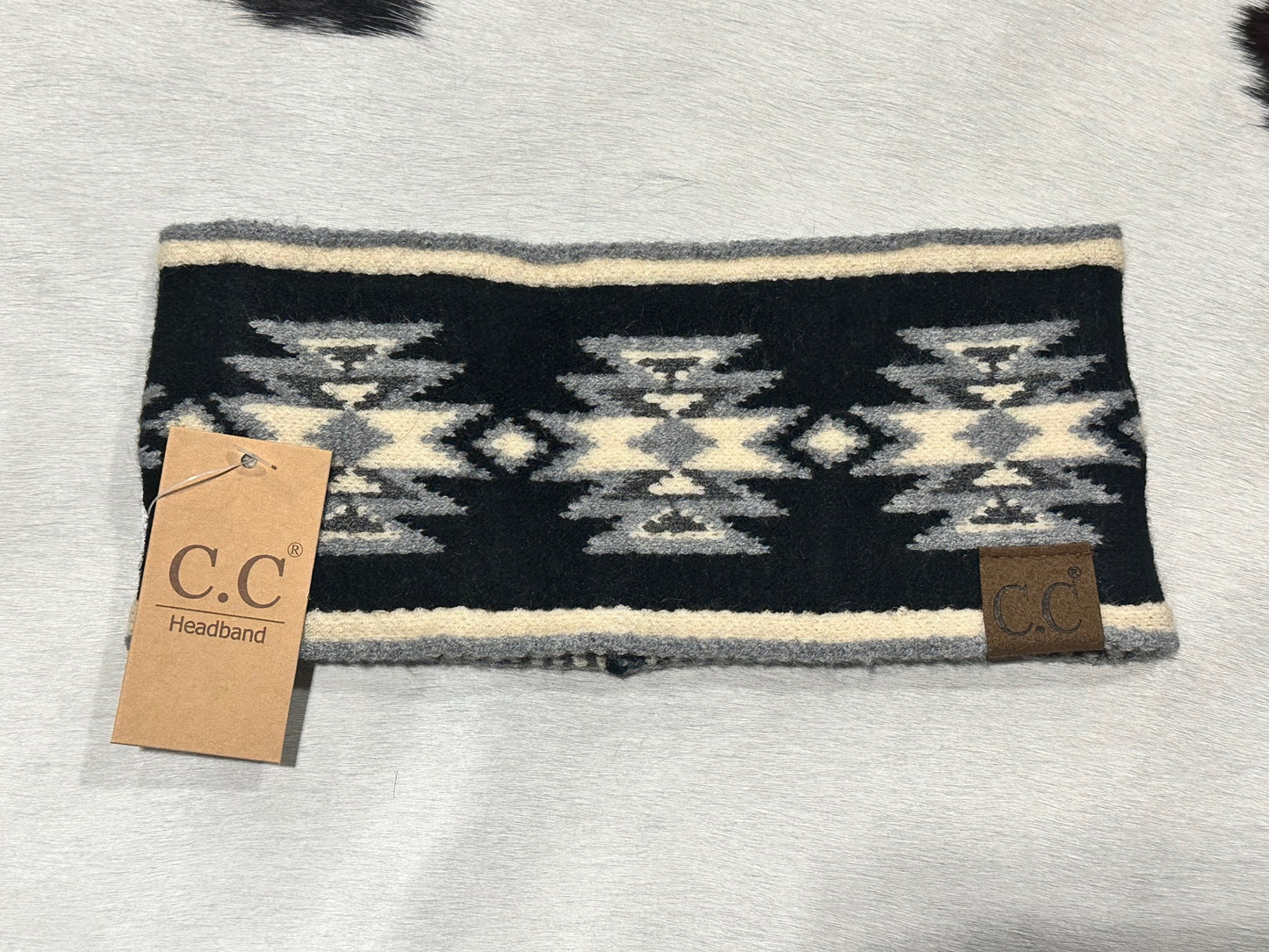 CC Beanie Southwestern Pattern Head Wrap