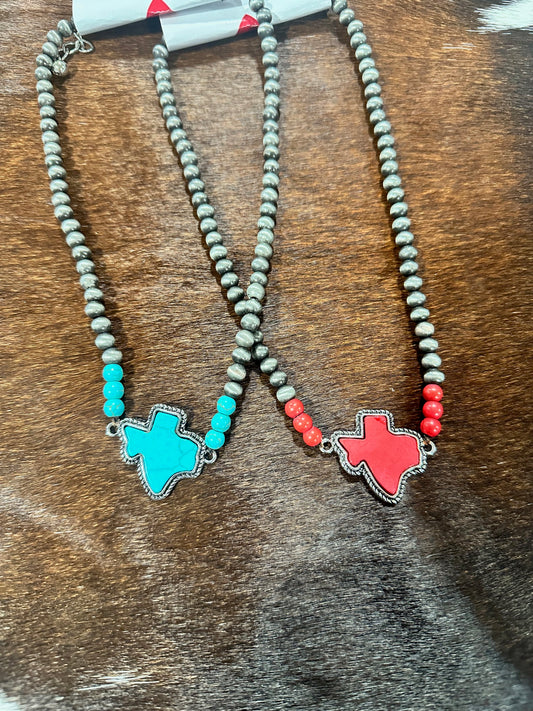 Beaded Texas Necklace