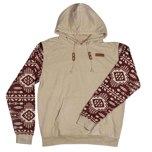 LAZY J RANCH AZTEC PRINT LONG SLEEVE HOODIE