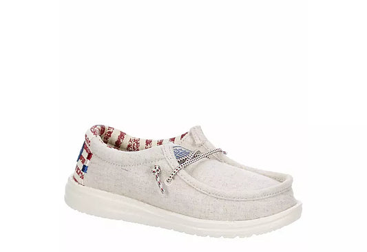 HEY DUDE WALLY YOUTH OFF WHITE PATRIOTIC