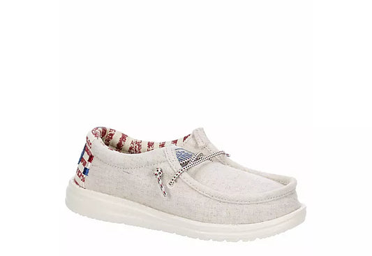 HEY DUDE WALLY YOUTH OFF WHITE PATRIOTIC