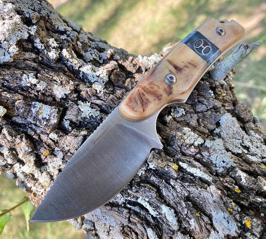 Hooey Knife Ram Horn Fixed Blade Skinner Eclipse HK300