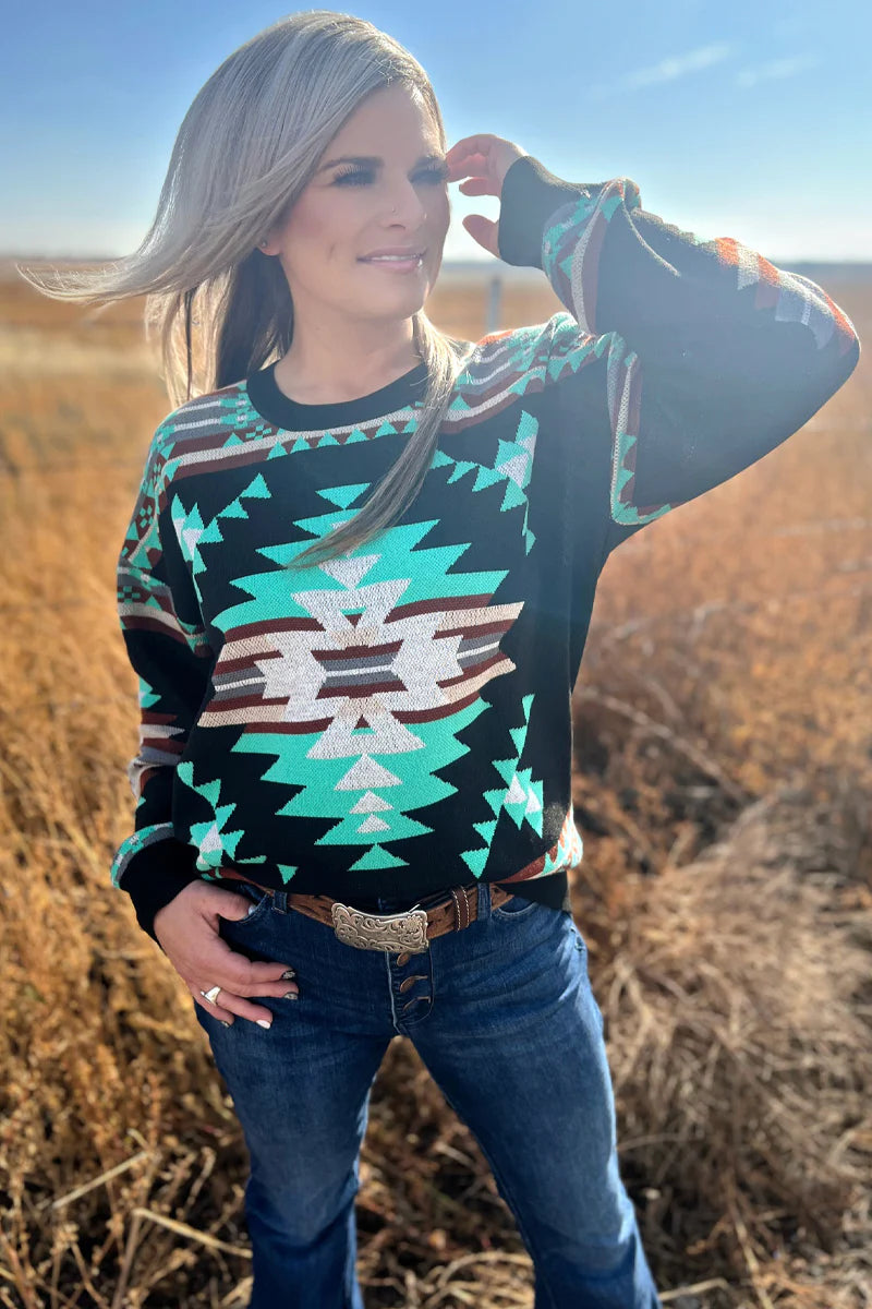 STERLING KREEK CITY NIGHTS KNIT SWEATER