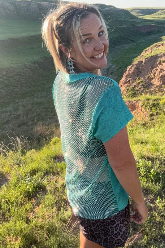 STERLING KREEK HIT THE BACKROAD RINESTONE TOP