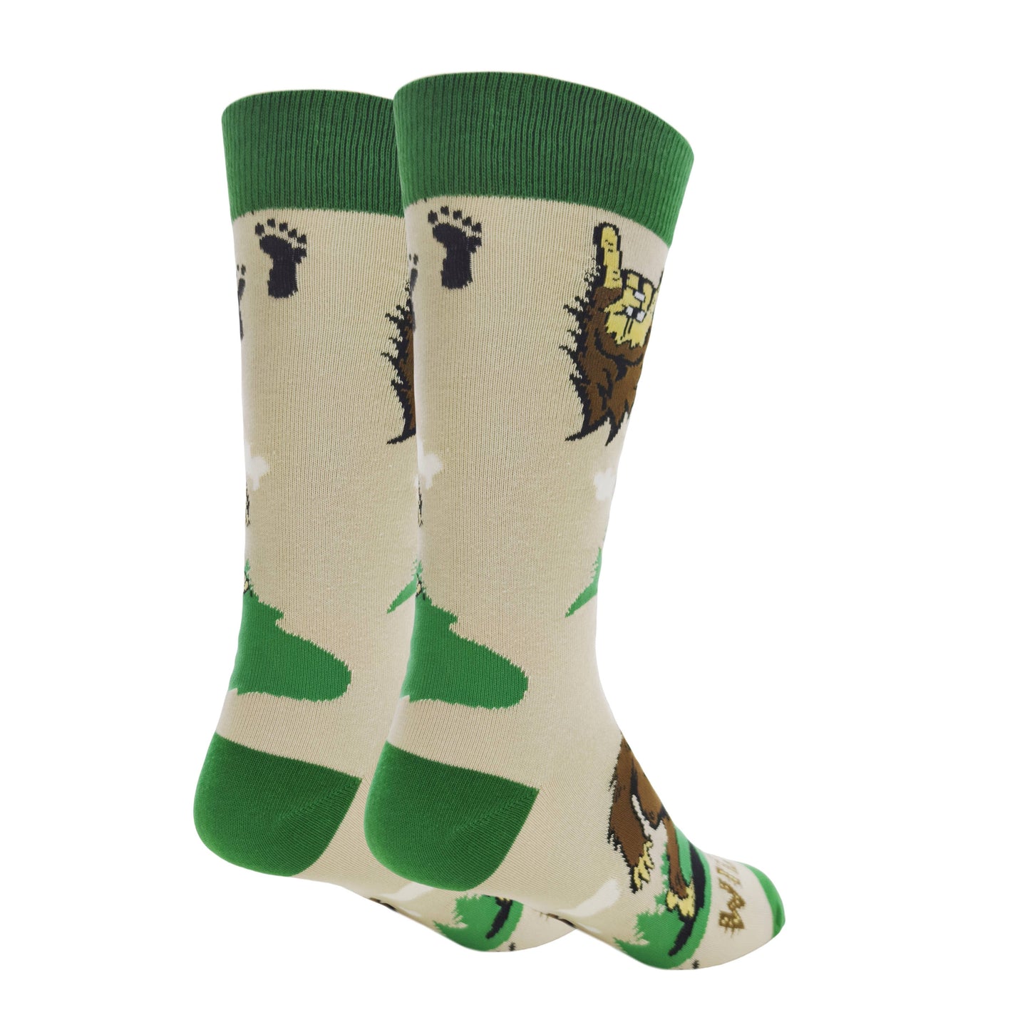 Stay Wild | Men's Novelty Bigfoot Cotton Crew Socks