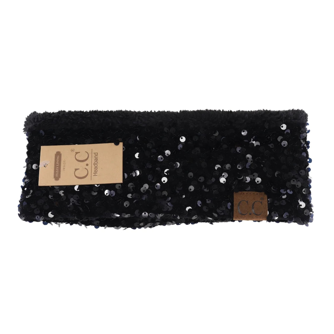 CC Beanie Cluster Sequin Head Wrap