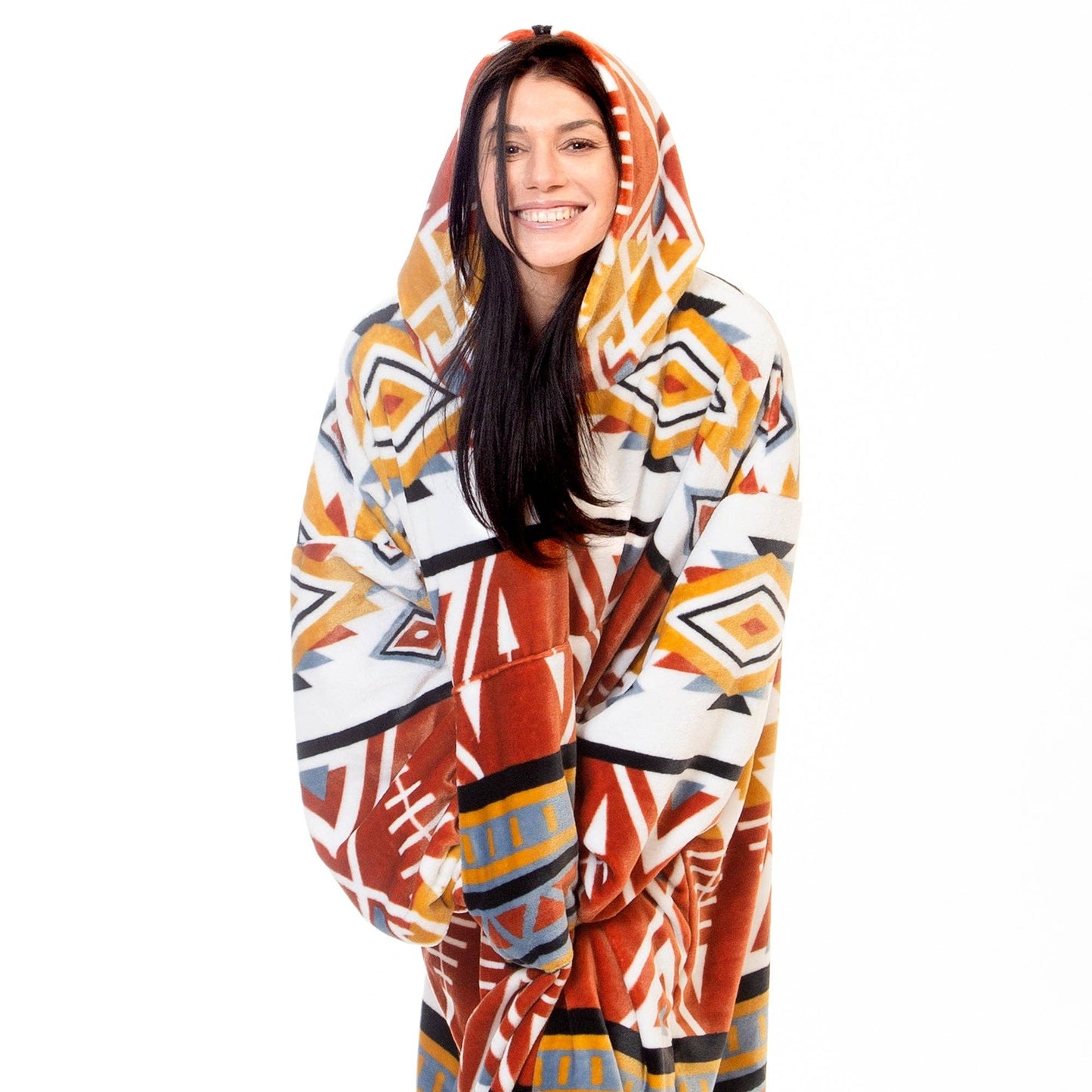 Arrowhead Earth Hooded Blanket