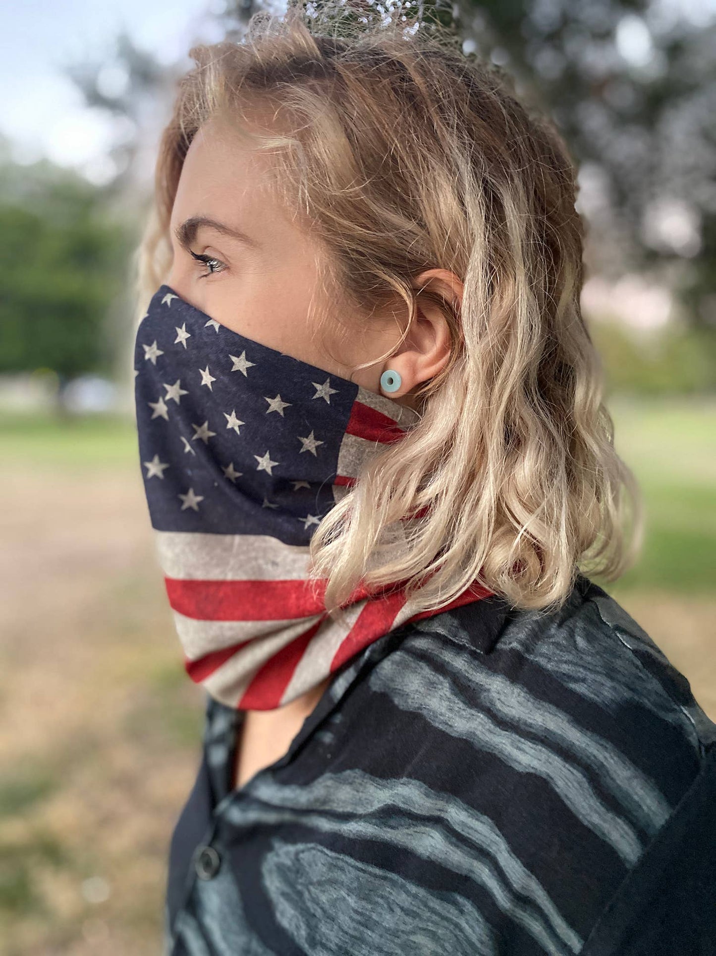 Be Free | Unisex American Flag Bandana Neck Gaiter