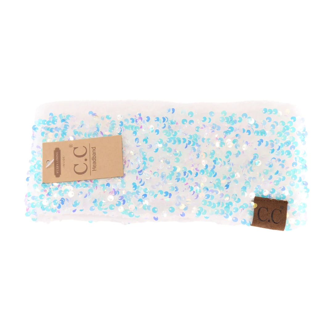 CC Beanie Cluster Sequin Head Wrap