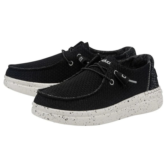 Hey Dude Wendy Rise Sox Total Black Silver