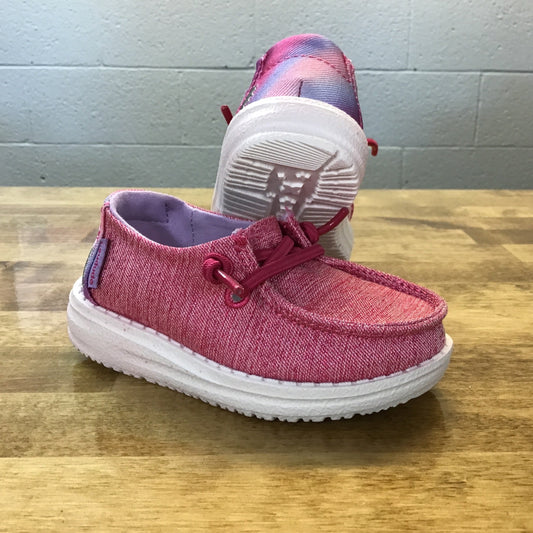 Hey Dude Wendy Toddler Sparkle Pink