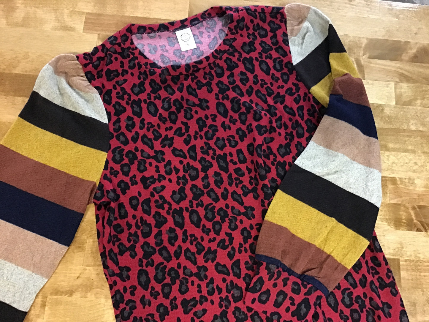 Sunshine & Rodeos Red Leopard Top