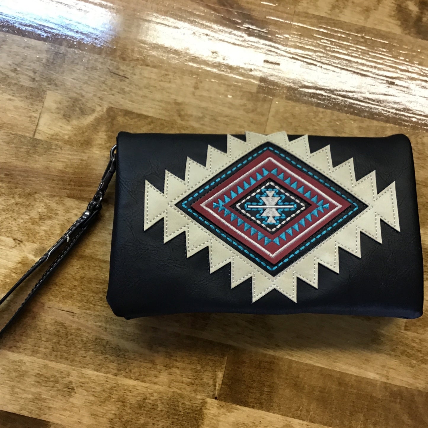 Black Aztec Handbag