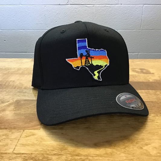 Ten Star Oil Field Hats- Midnight PJ Sunset Fitted S/M