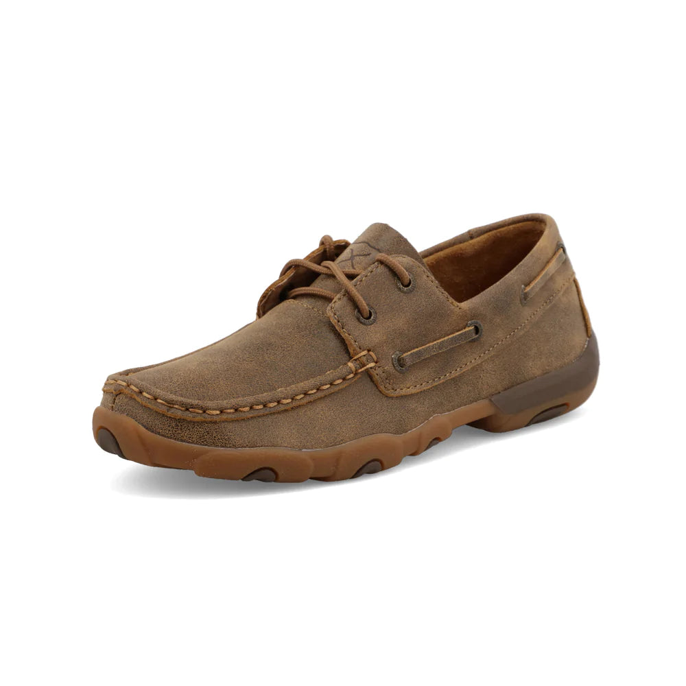 Womens Twisted X Boat Shoe Driving Moc Bomber WDM0003