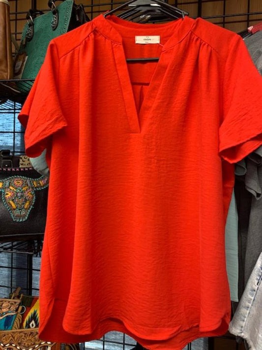 entro Red Blouse