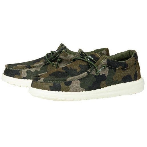 Hey Dude Wally Youth Linen Camo