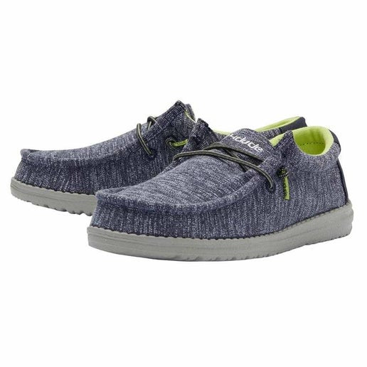 Hey Dude Wally Youth Stretch Navy